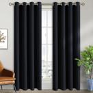 Cortinas Blackout BGment Black 213x213cm com isolamento térmico Cortinas Blackout BGment Black 213x213cm com isolamento térmico