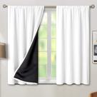 Cortinas Blackout BGment brancas 137x137cm com isolamento térmico