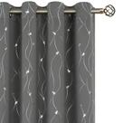 Cortinas Blackout BGment, cinza escuro, 213 x 213 cm, quarto, 2 painéis
