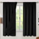 Cortinas Blackout BGment com isolamento térmico 100% pretas 132x160cm