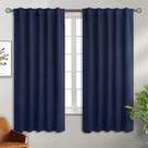 Cortinas Blackout BGment com isolamento térmico azul marinho 42x160cm Cortinas Blackout BGment com isolamento térmico azul marinho 42x160cm