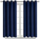 Cortinas Blackout BGment com isolamento térmico azul marinho 52x45cm