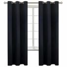 Cortinas Blackout BGment Grommet com isolamento térmico preto 42x72