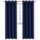 Cortinas Blackout BGment Grommet Thermal 132x241cm Navy 2 painéis