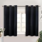 Cortinas Blackout BGment Short Black 38x45in, conjunto de 2 painéis