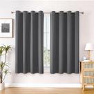 Cortinas Blackout ChrisDowa com 137 cm de comprimento para quarto, cinza