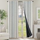Cortinas Blackout com 230 cm de comprimento, 100% Blackout, 2 painéis
