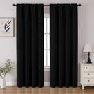 Cortinas Blackout CUCRAF Black, 213 cm de comprimento, conjunto de 2 painéis