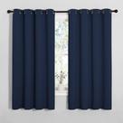 Cortinas Blackout Draperies NICETOWN All Season Navy 55x68in