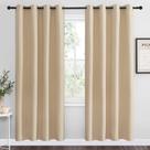 Cortinas Blackout Draperies NICETOWN Biscotti Beige 140x200cm