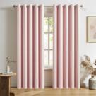 Cortinas Blackout DUALIFE Baby Pink 229x229cm Térmicas com 2 painéis