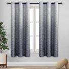 Cortinas Blackout DWCN Ombre Grey 107x160cm Conjunto de 2
