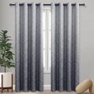 Cortinas Blackout DWCN Ombre Grey 132x244cm Conjunto de 2