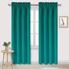 Cortinas Blackout DWCN Teal 107x213cm - Conjunto com 2 Peças em Poliéster