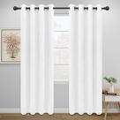 Cortinas Blackout Easy-Going com isolamento térmico, 2 painéis, brancas