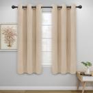Cortinas Blackout Easy-Going, com isolamento térmico, bege, 42 x 63 polegadas Cortinas Blackout Easy-Going, com isolamento térmico, bege, 42 x 63 polegadas