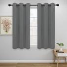 Cortinas Blackout Easy-Going, com isolamento térmico, cinza, 42x63in