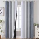 Cortinas Blackout Estelar Textiler cinza/branco acinzentado 132x213cm