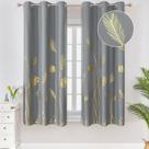 Cortinas Blackout Estelar Textiler Gris 160x160 cm 2 Paneles