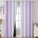 Cortinas Blackout Estelar Textiler lilás/branco acinzentado 132x213cm
