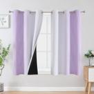 Cortinas Blackout Estelar Textiler lilás/branco acinzentado 137x137cm
