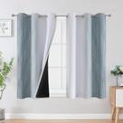 Cortinas Blackout Estelar Textiler Stone azul/branco acinzentado 137x137cm