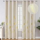 Cortinas Blackout Estelar Textiler Wheat Palm Leaf 132x244cm