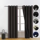 Cortinas Blackout FEBSIXTH 100% Blackout 213x137cm Chocolate Cortinas Blackout FEBSIXTH 100% Blackout 213x137cm Chocolate