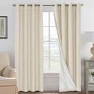 Cortinas Blackout H.VERSAILTEX com isolamento térmico 132x213cm 2 painéis