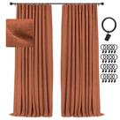 Cortinas Blackout INOVADAY 100% Blackout 213x213cm Laranja