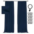 Cortinas Blackout INOVADAY 100% Blackout W127xL213cm 2 painéis