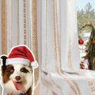 Cortinas Blackout Jinchan Christmas Decor 160x160cm