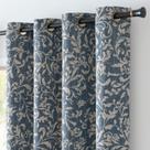 Cortinas Blackout jinchan Farmhouse 80% para sala de estar azul