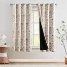 Cortinas Blackout jinchan Golden Foil Damask 160x160cm 2 painéis