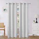 Cortinas Blackout Joydeco 240x240cm Juego de 2 Paneles Blanco Grisáceo