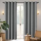 Cortinas Blackout Joydeco Burg 230 cm 2 painéis 100% pretas Cortinas Blackout Joydeco Burg 230 cm 2 painéis 100% pretas