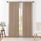 Cortinas Blackout Joydeco com 244 cm de comprimento com isolamento térmico