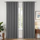 Cortinas Blackout Joydeco com isolamento térmico 240x244cm cinza claro Cortinas Blackout Joydeco com isolamento térmico 240x244cm cinza claro