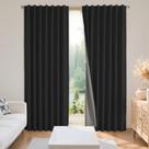 Cortinas Blackout Joydeco Natural Linen 94x160cm 2 painéis