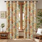 Cortinas Blackout keensoft Maple 100% Blackout 240x260cm Laranja