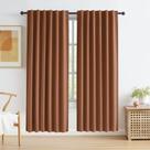 Cortinas Blackout KEQIAOSUOCAI Rust Terracotta Linen 200x203cm Cortinas Blackout KEQIAOSUOCAI Rust Terracotta Linen 200x203cm