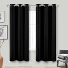 Cortinas Blackout KOUFALL 183 cm de comprimento para sala de estar com 2 painéis