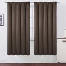 Cortinas Blackout LEMOMO Chocolate Brown 132x183cm (conjunto de 2)