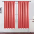 Cortinas Blackout LEMOMO Coral 132x183cm Conjunto de 2 painéis