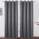 Cortinas Blackout LEMOMO Grey 100% poliéster 132x213cm 2 painéis