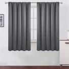Cortinas Blackout LEMOMO Grey 132x160cm Conjunto de 2 painéis