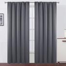 Cortinas Blackout LEMOMO Grey 132x213cm Conjunto de 2 painéis