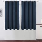 Cortinas Blackout LEMOMO Navy Blue 132x114cm Conjunto de 2 painéis