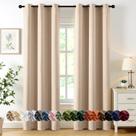 Cortinas Blackout MIULEE Beige 40x84cm, 2 painéis, quarto Cortinas Blackout MIULEE Beige 40x84cm, 2 painéis, quarto
