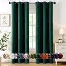 Cortinas Blackout MIULEE Hunter Green 40x84cm 2 painéis